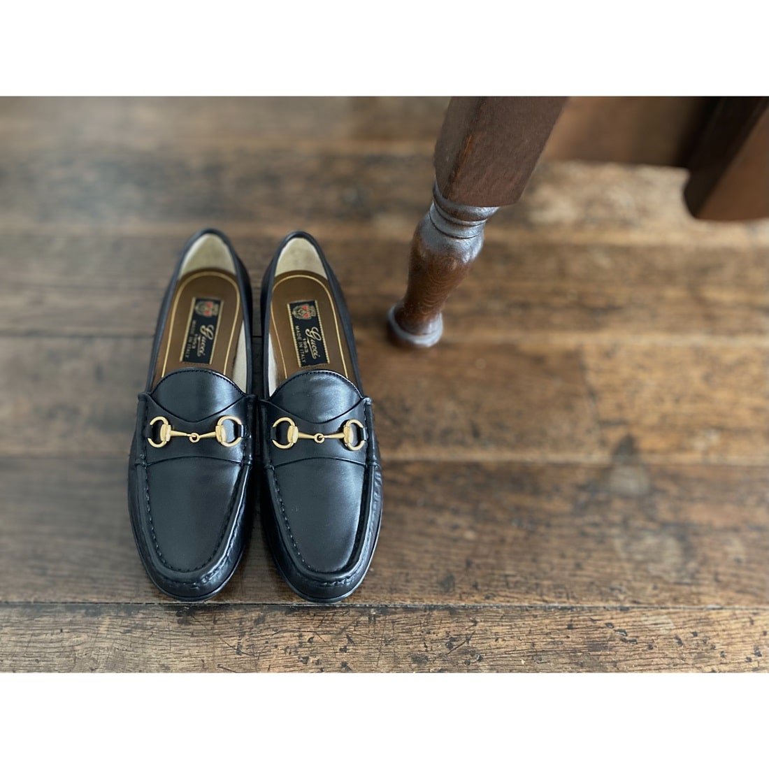 贈る結婚祝い 1953GUCCIホースビットローファー ローファー/革靴
