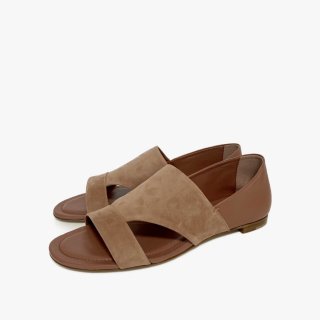 TODS.sandals.pinkbrown.37 1/2
