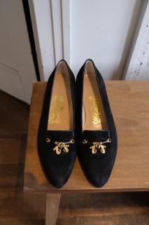 S.Ferragamo.shoes navy 5 