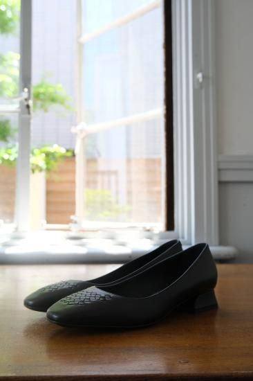 BOTTEGA VENETA.heelpumps.black 35 1/2 | レザー製 イントレ