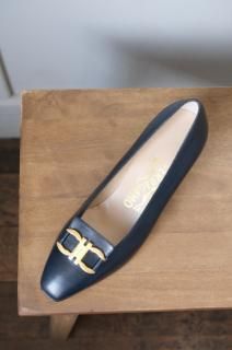S.Ferragamo.NAVARRA.navy.5 1/2