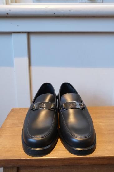GUCCI ローファー 黒 36 1/2 楽天市場】【中古】GUCCI ローファー レザー ブラック 表記