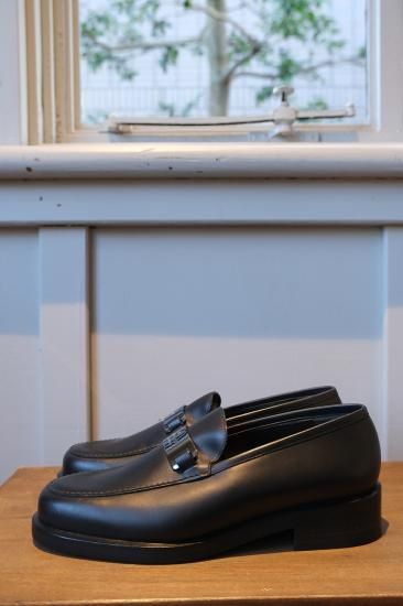 GUCCI グッチ ロゴプレート パンプス ロファー ブルー 36 1/2 GUCCIロゴプレート革靴 | 36 1/2 - lamadri vintage onlineshop