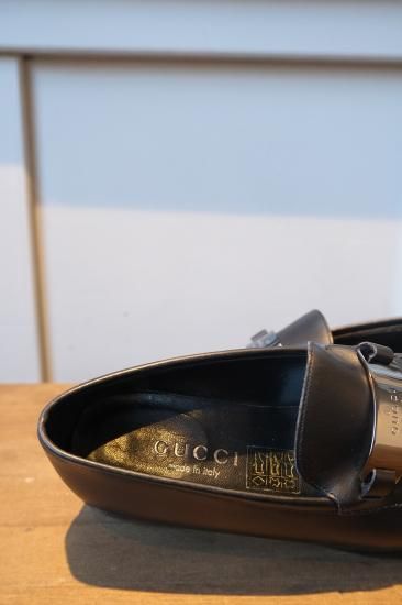 GUCCI グッチ　ロゴプレート　パンプス　ロファー　ブルー　36 1/2 GUCCI グッチ ロゴプレート パンプス ロファー ブルー 36 1/2
