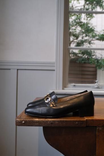 S.Ferragamo│フェラガモ│サイズ 6│ブラック│型押しヒール