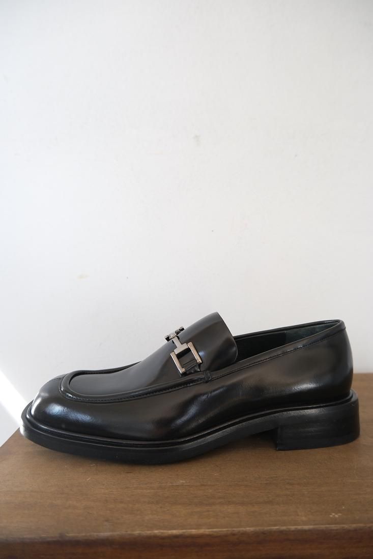 gucci グッチ ローファー パンプス レザー ブラック 37 1/2 グッチ レザー ローファー 37 レディース ブラック 700036