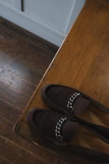 HERMES.moccasin.brown 36