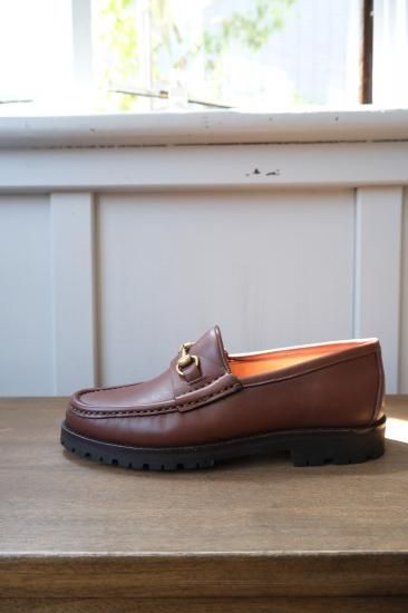 GUCCI ラグソール ホースビット ローファー ホースビット付き メンズ ラグソール ローファー ・ブラック