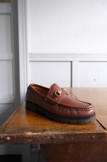 GUCCI ホースビットラグソール | ブラウンレザー - lamadri vintage