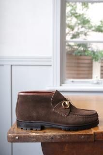 GUCCI.1040088.darkbrown suede 37