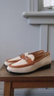 HERMES.H.moccasin.beige 37