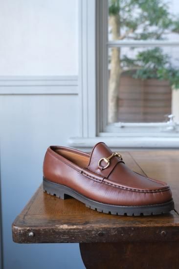 GUCCI ホースビットラグソール | ブラウン - lamadri vintage onlineshop