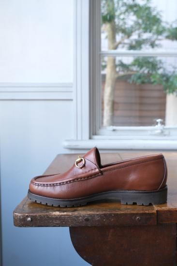 mia！美品✨GUCCI ローファー 革靴 ホースビット 茶色 37 厚底 GUCCI ホースビットラグソール | ブラウン - lamadri vintage onlineshop