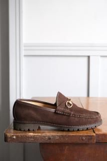GUCCI.1016105.brown.suede 36