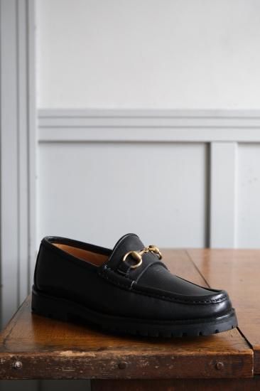 GUCCI ホースビットラグソール | ブラック×ゴールド - lamadri vintage