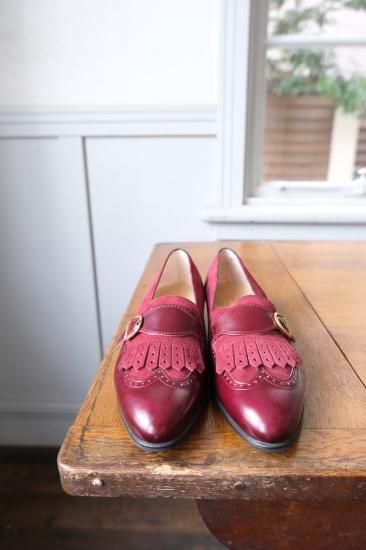 フェラガモ キルトローファー | バーガンディ - lamadri vintage