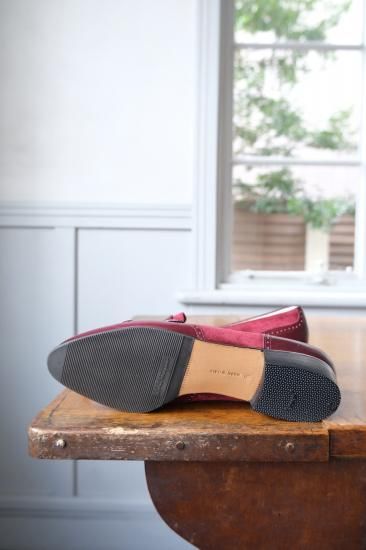 小物 vintage made in italy feragamo cashmere フェラガモ キルトローファー | バーガンディ - lamadri vintage