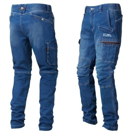 大特価 言い換え 寅壱 【TORAICHI】 【8970-219】 【デニムカーゴパンツ】4.コン 作業服