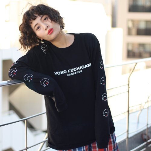 Yoko Fuchigami Nagasode Tシャツ Bk