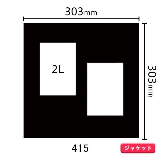 ジャケットサイズ中枠 2L×2（角／左上斜め）415