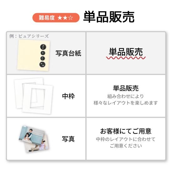 EP-02K］オーダー デザイン写真台紙 キャビネサイズ