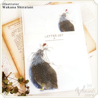 アートレターセット”Bird”ホロホロ