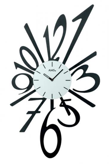 アイアン風数字プレートデザイン掛け時計 世界で最も歴史の古い時計メーカーams社