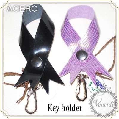 リボン型キーホルダー リボンチャーム オリジナル ハンドメイド