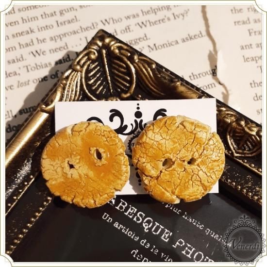クッキーイヤリング ハンドメイド 陶器 粘土 フェイクスイーツ イヤーカフ ボタン 神戸の雑貨屋 Venerdi Store 通販サイト クッキーイヤリング ハンドメイド 陶器 粘土 フェイクスイーツ イヤーカフ ボタン 神戸の雑貨屋 Venerdi Store 通販サイト