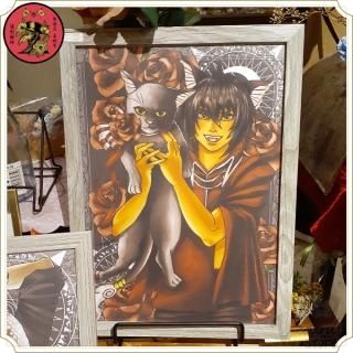 黒薔薇と魔女：使い魔の猫ロカのポスター