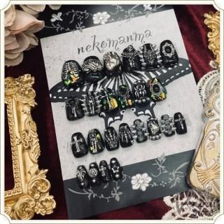 <img class='new_mark_img1' src='https://img.shop-pro.jp/img/new/icons14.gif' style='border:none;display:inline;margin:0px;padding:0px;width:auto;' />死者の晩餐会（ホラー×パンク・ネイルチップ・全サイズ）