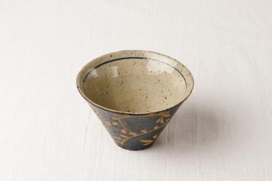ベージュ系 高台付き茶碗 11.5cm反高台碗 (2色）