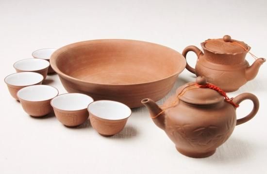 LIYAOGUOCI 赤い茶器セット Amazon.co.jp: 赤い中国茶器セット陶磁器のお茶セット日本和風