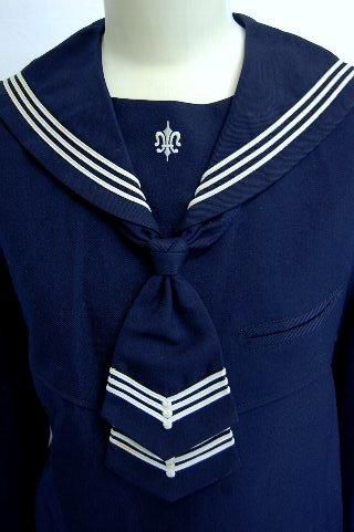 白百合学園高校制服 冬セーラー服 スカート上下セット165A