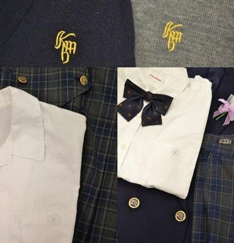 I236/Y(中古)山形県 上山明新館高校 女子制服7点 /校章/13-1/W69 I236/Y(中古)山形県 上山明新館高校 女子制服7点 /校章/13-1/W69