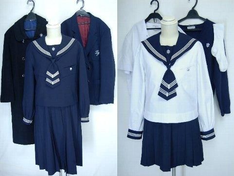 函館白百合学園 冬中間夏服 校章 制服買取 専門店 摩天楼