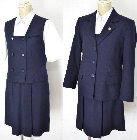 川越女子高等学校 制服 冬夏 校章 ８点セット 制服買取 専門店 摩天楼