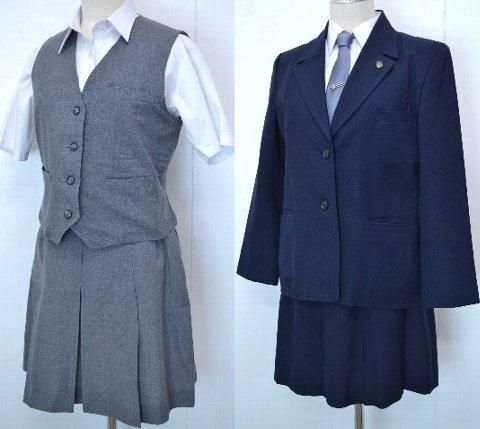 朝霞西高等学校 制服 冬夏 校章 制服買取 専門店 摩天楼