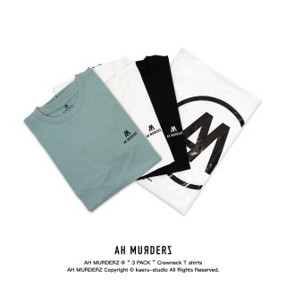 AH MURDERZ “ 3 PACK “ Crewneck T-shirts - limited 50 -
