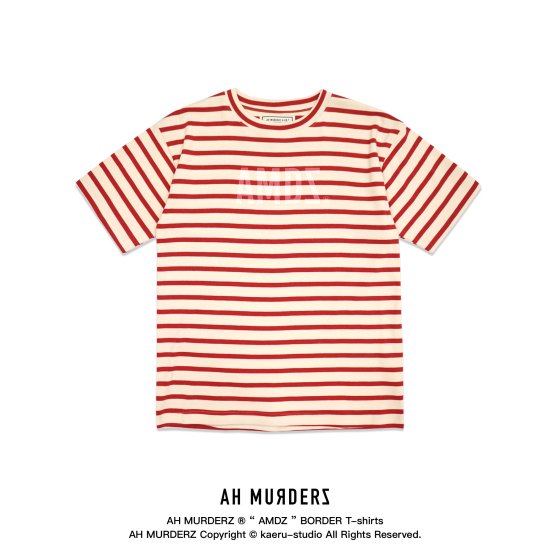 AH MURDERZ “ AMDZ ” BORDER T-shirts, - 【公式】AH MURDERZショップ通販サイト