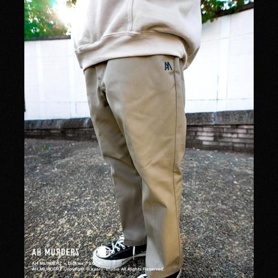 AH MURDERZ × Dickies “ LOOK ” TWILL PANTS - KHAKI - - 【公式 AH MURDERZ × Dickies “ LOOK ” TWILL PANTS - KHAKI - - 【公式