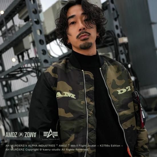 ALPHA INDUSTRIES × AH MURDERZ “ AMDZ “ MA-1 Flight Jacket ALPHA INDUSTRIES × AH MURDERZ “ AMDZ “ MA-1 Flight Jacket