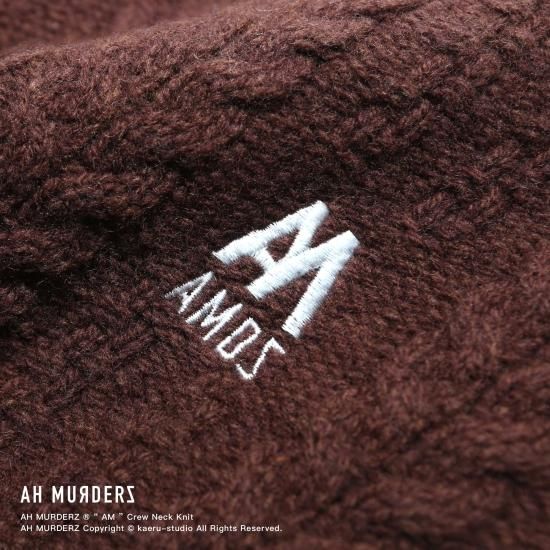 AH MURDERZ “ AM ” Crew Neck Knit size M AH MURDERZ “ AM ” Crew Neck Knit - 【公式】AH MURDERZ