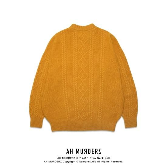 AH MURDERZ “ AM ” Crew Neck Knit - 【公式】AH MURDERZ AH MURDERZ “ AM ” Crew Neck Knit - 【公式】AH MURDERZ