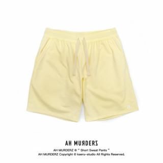 AH MURDERZ  Short Sweat Pants  - YELLOW -
