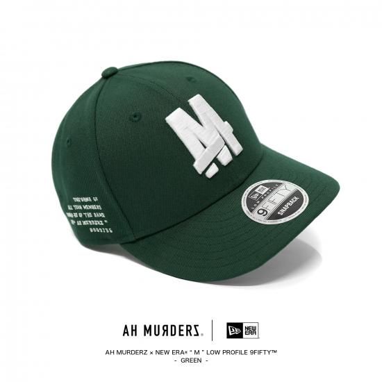 AH MURDERZ × NEW ERA “ M ” 9FIFTY キャップ