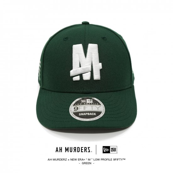 AH MURDERZ × NEW ERA “ M ” LOW PROFILE 9FIFTY - GREEN - - 【公式】AH MURDERZ ショップ通販サイト