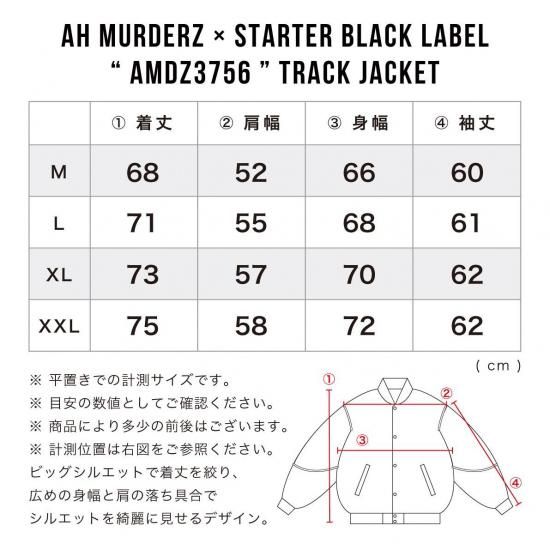 AH MURDERZ × STARTER BLACK LABEL “ AMDZ3756 ” TRACK JACKET