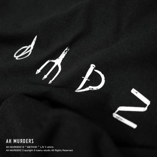 AH MURDERZ STATE OF MIND L/s tee ブラック AH MURDERZ STATE OF MIND L/s tee ブラック メンズ