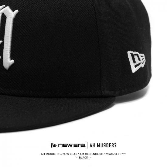 AH MURDERZ × NEW ERA®【美品】 AH MURDERZ × NEW ERA “ AM OLD ENGLISH ” Youth 9FIFTY